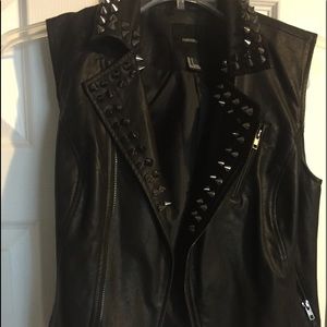 Leather vest